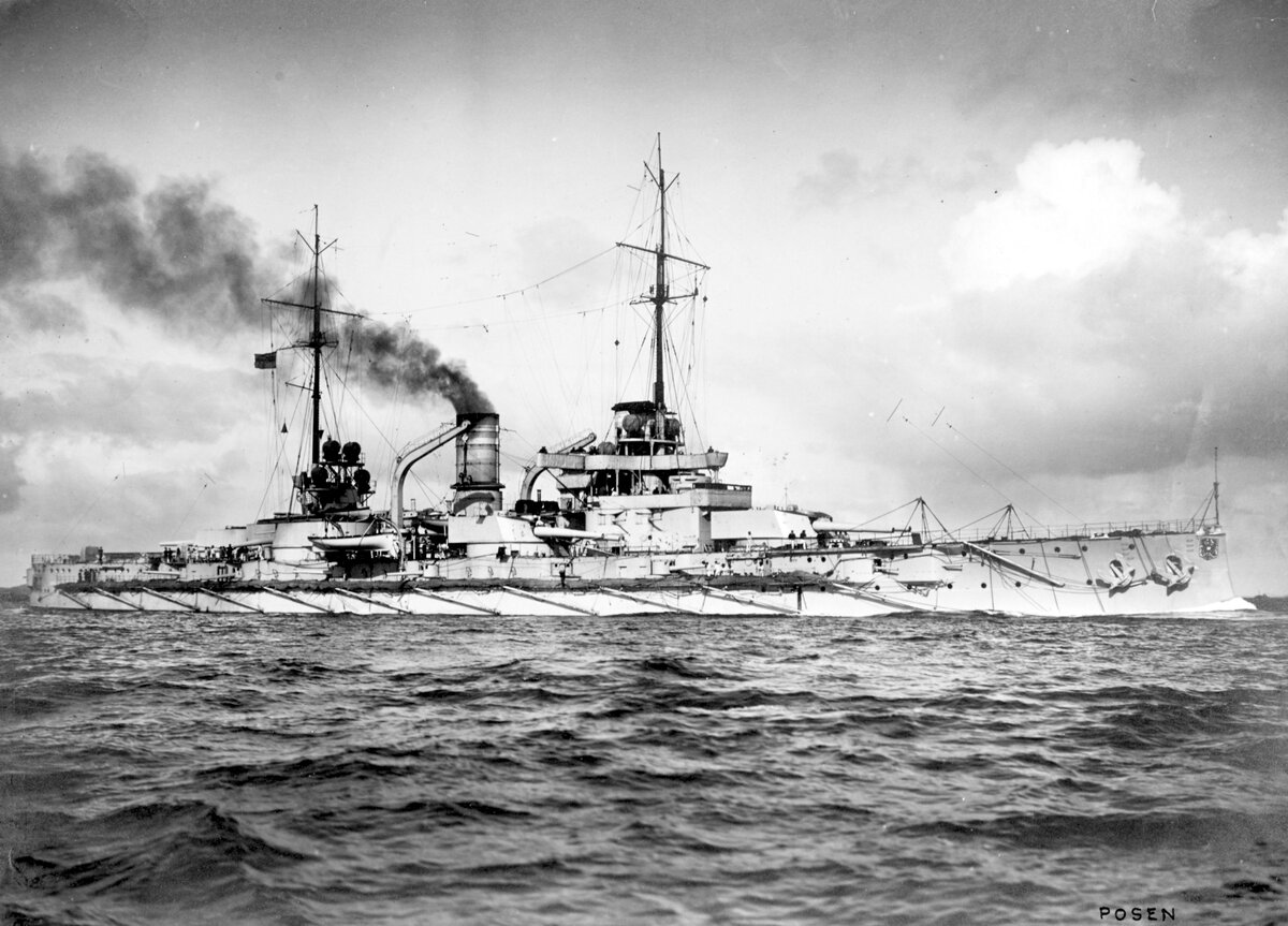 Линкор «Позен» в Киле, 17 мая 1911 года