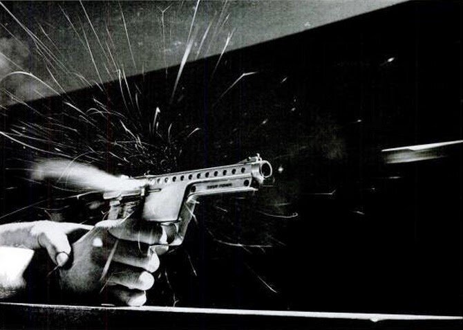 Выстрел из Gyrojet. Источник изображения: lateralscience