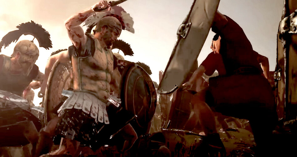 Македонский боец против римского. Фрагмент моделирования битвы при Киноскефалах 197 года до н.э.