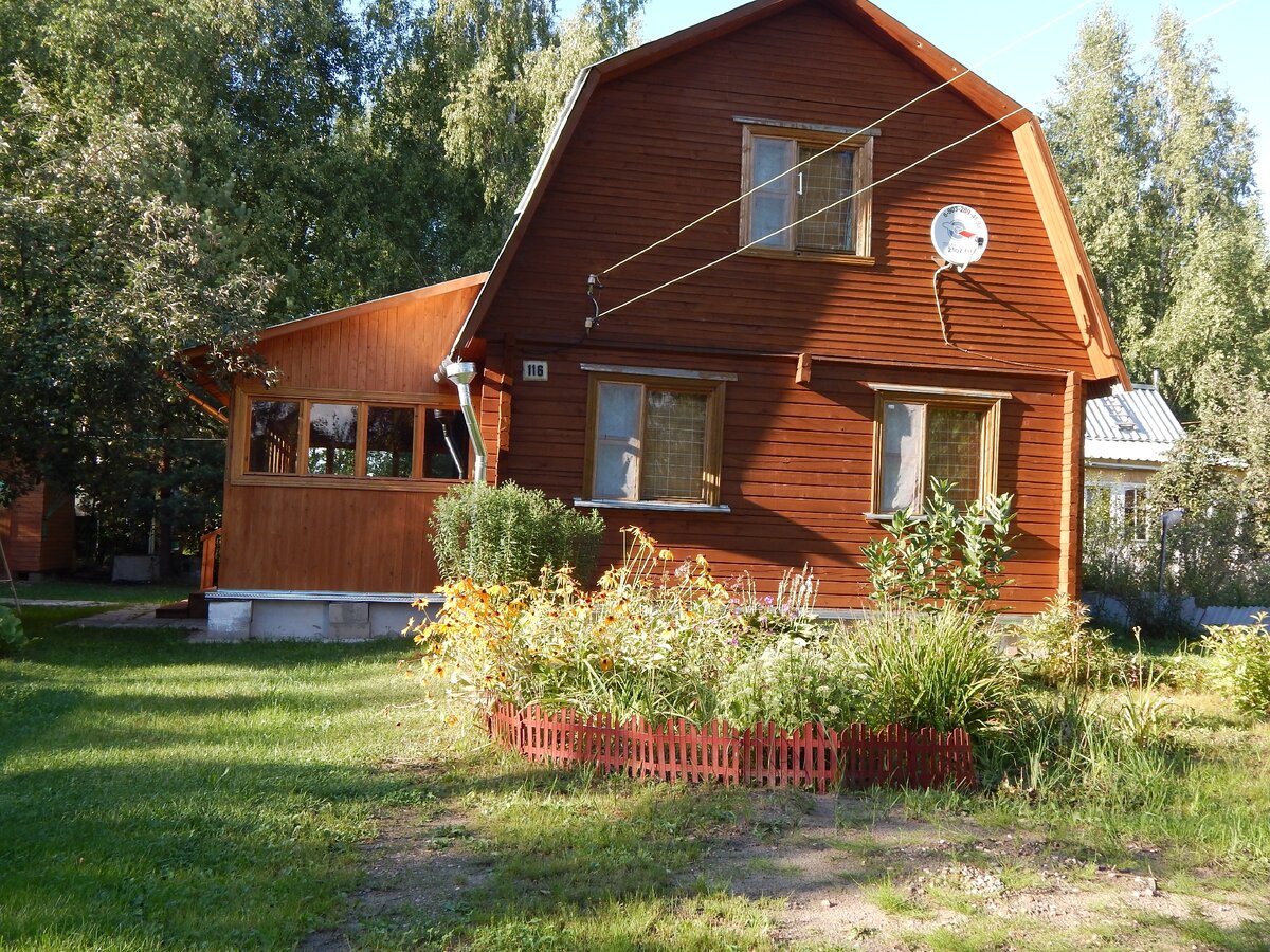 Деревянный дом обработанный антисептиком