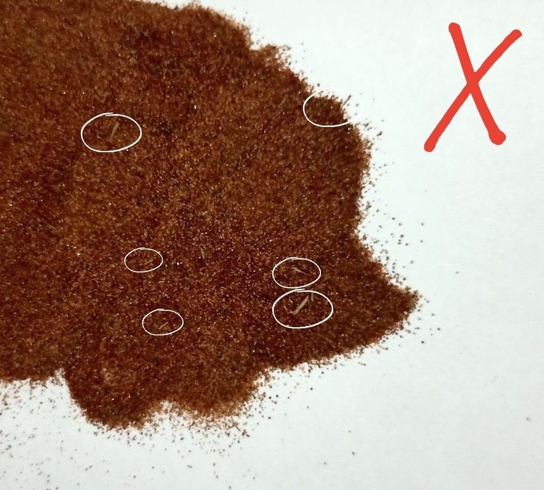 Гранатовый песок из Китая