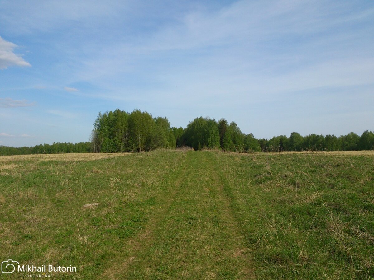 На месте бывшей деревни.