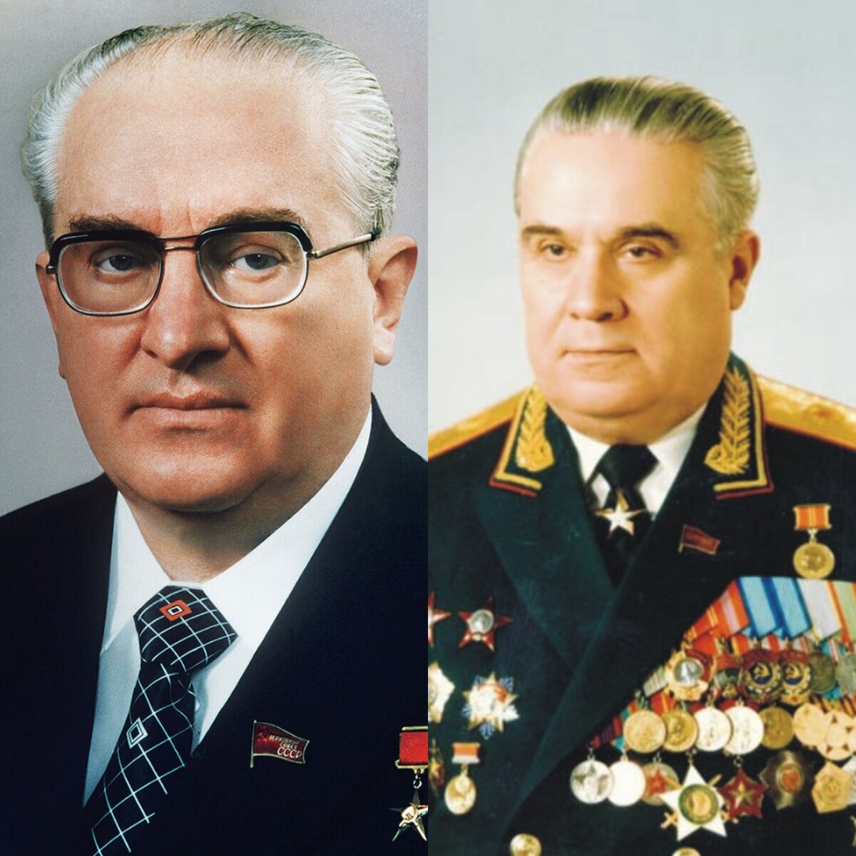 Ю.В. Андропов и В.В. Федорчук. Фото взято из открытых источников.