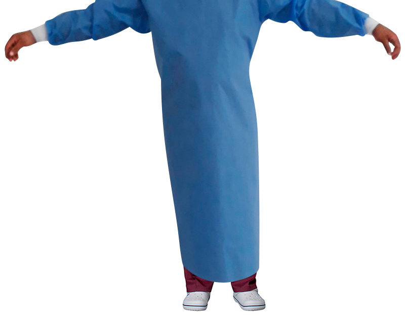 Халат хирургический нестерильный 140 см Enmed Overlock Sewing level 1 плотность 30 размер XXL рукав манжета в Дезнэт