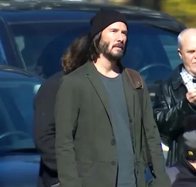 Киану Ривз на съемках Матрицы 4