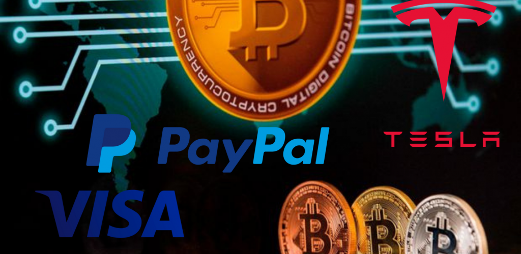 PayPal, Visa, Tesla