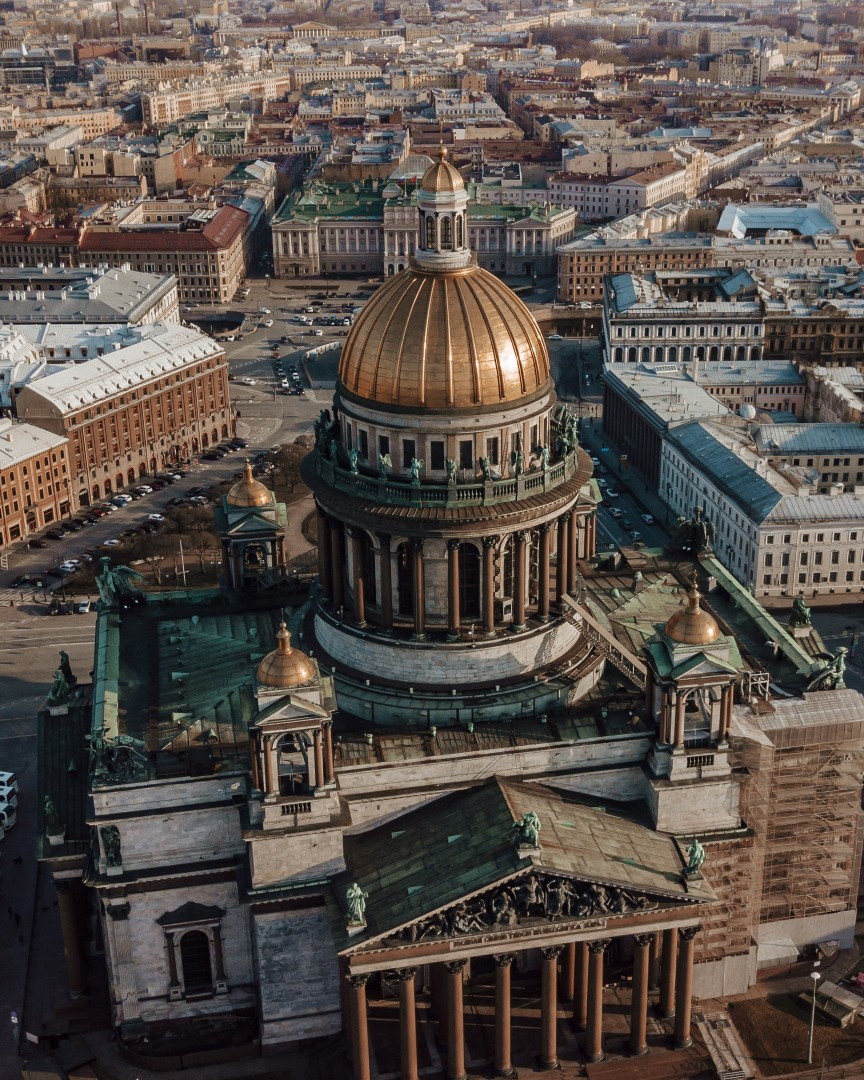 Исаакий сразу после снятия лесов. Фото - Дмитрий Тарусов.