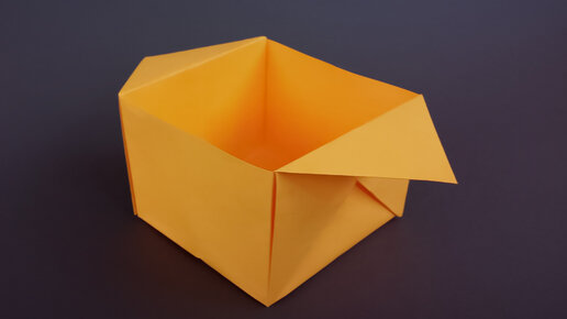 Оригами коробочка из 1 листа бумаги А4