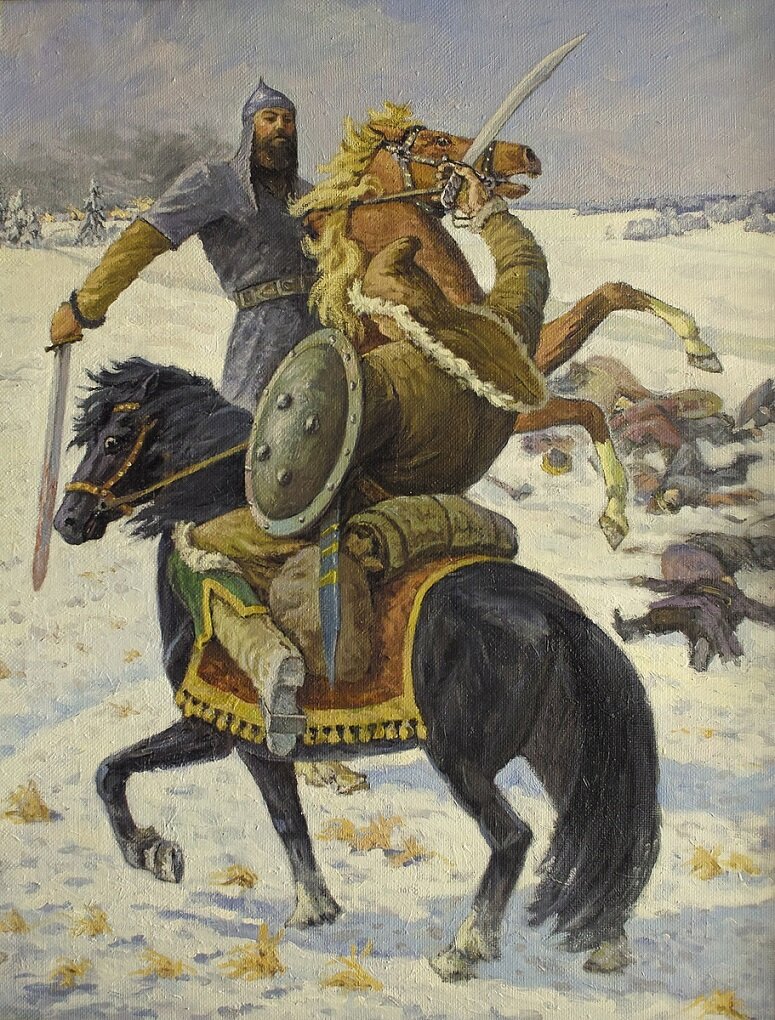 Евпатий Коловрат. Поединок (В. Чернега).