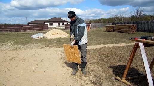 Самодельное приспособление для переноса гипсокартона | Пикабу