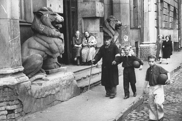 Дом со львами, 1955 год. Фото: pastvu.com