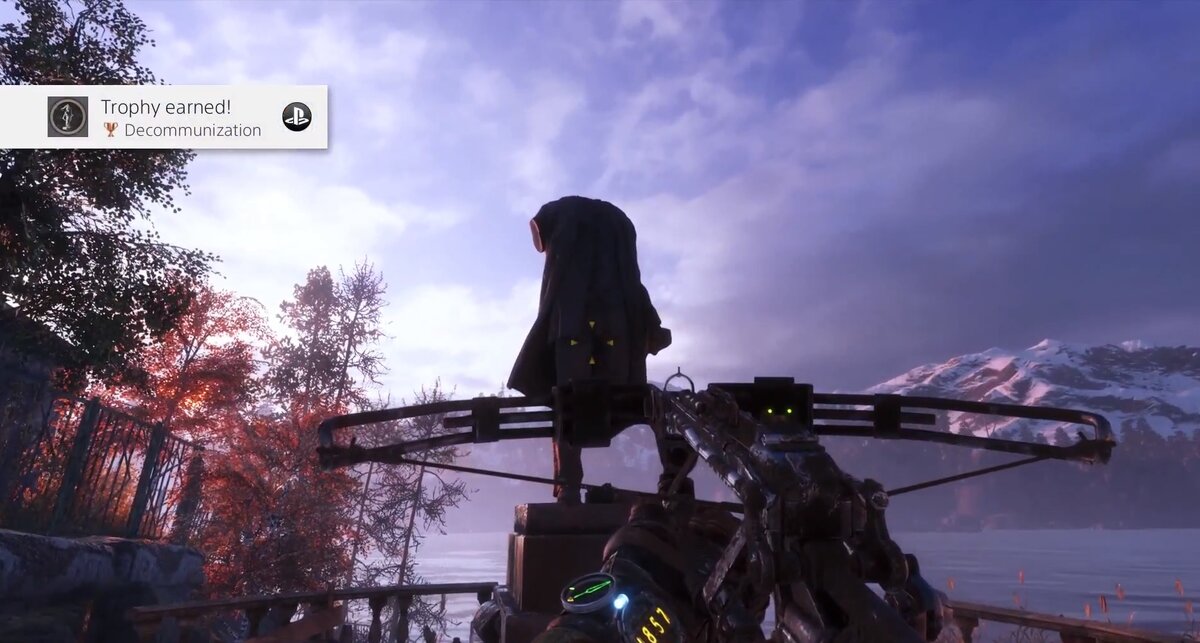 Та самая ачивка. Нужно было стрелять в статую Ленина. Сзади.