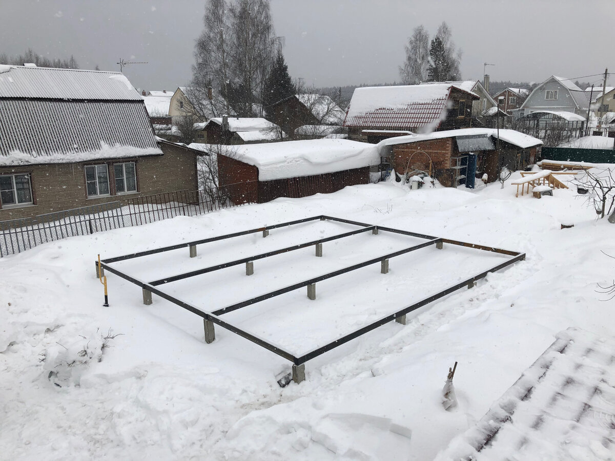 Полностью забитые сваи