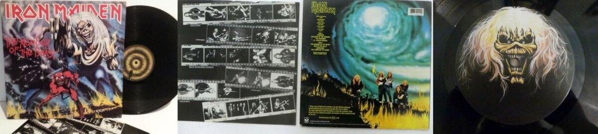 Виниловый диск Iron Maiden «The Number of the Beast», 1982 г.