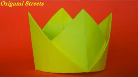 Как сделать корону из бумаги легко. Оригами корона. Origami crown