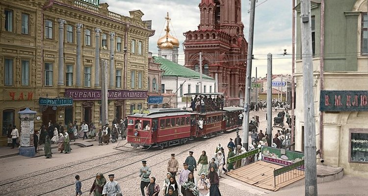 Большая Проломная, колоризированное фото Бренинга. http://kazancat.ru