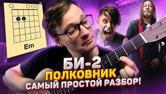 Би2 - Полковнику никто не пишет самый простой разбор на гитаре 🎸 аккорды табы