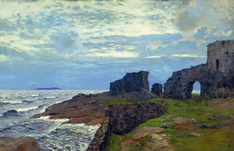 Левитан Исаак Ильич "Остатки былого. Сумерки. Финляндия" (1897)