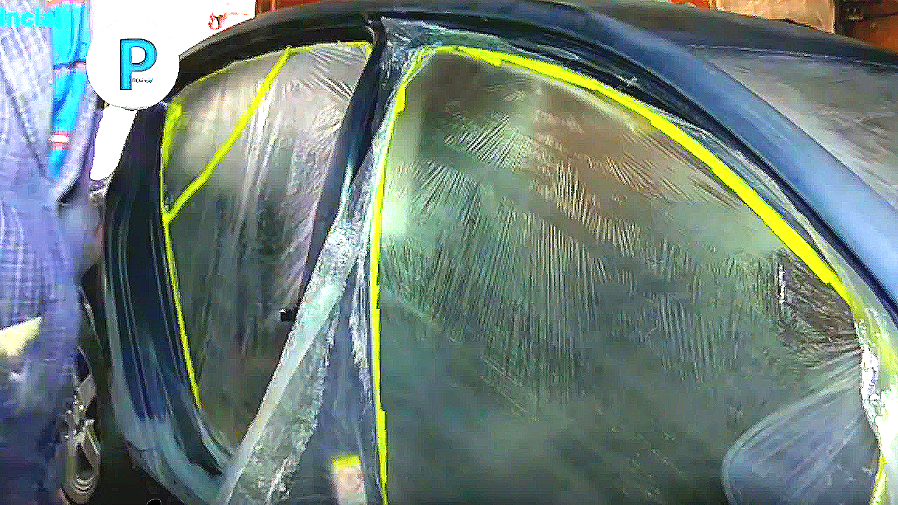 Малярно-кузовной ремонт задней двери автомобиля Ford Focus