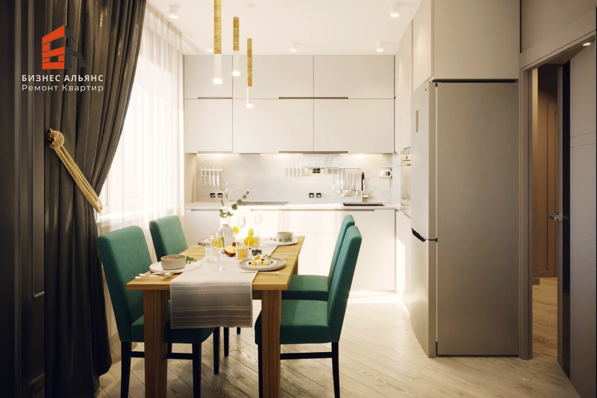 Дизайн-проект кухни. Компания Бизнес Альянс