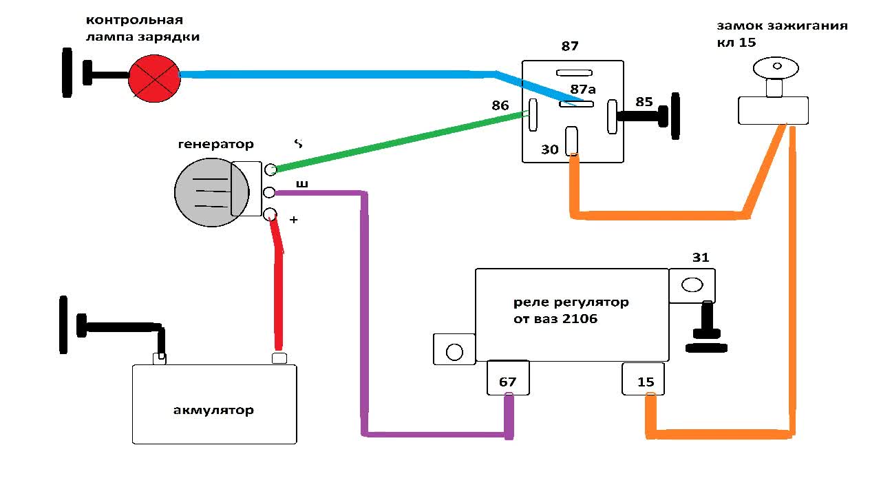 Подключение реле урал Реле от ваза на урал