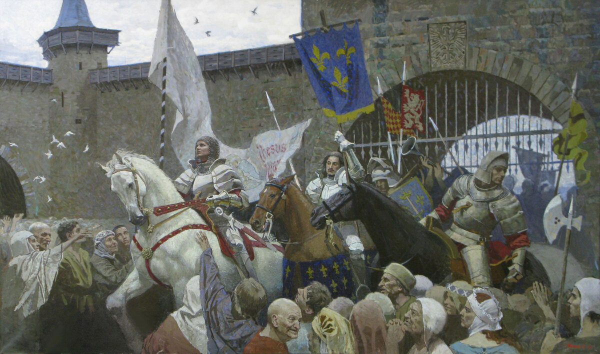 Жанна д'Арк входит в Орлеан