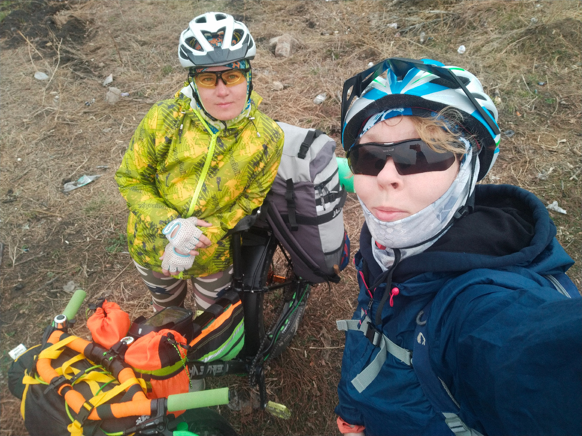 Начало фактически, от дома меньше чем на полкилометра отъехали 