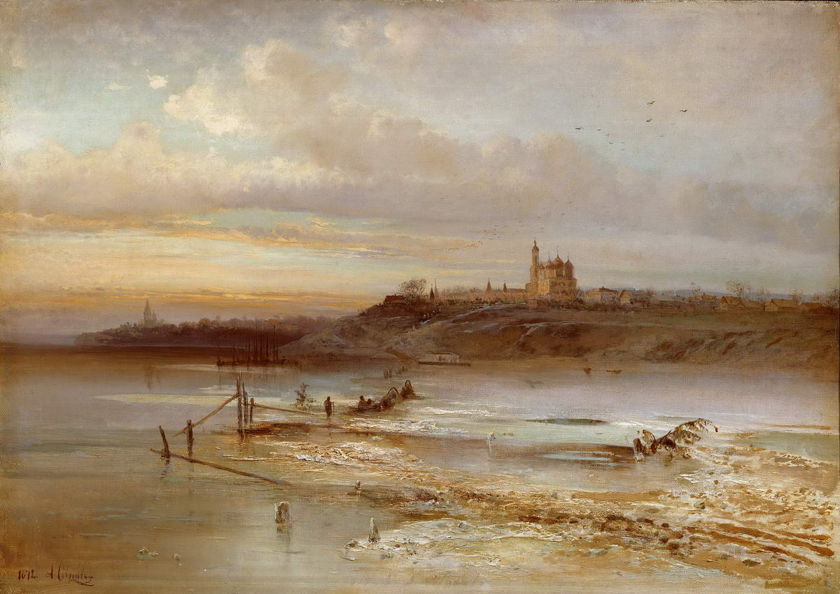 А.К. Саврасов - «Оттепель. Ярославль»