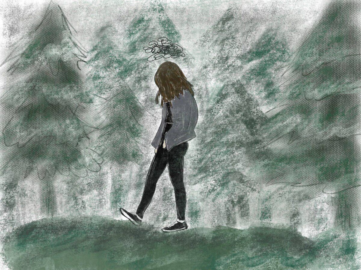 Ей всего двенадцадь, а она решила, что ей для счастья надо быть кем-то большим, чем просто собой, и никак не допрыгнет до выдуманной планки. Автор иллюстрации: Екатерина Кондратишина