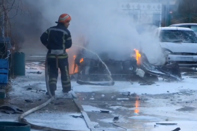    Взрыв в Энергодаре ©Скриншот / видео @vrogov