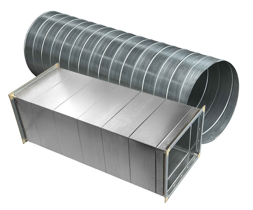 Воздуховоды круглого и прямоугольного сечения