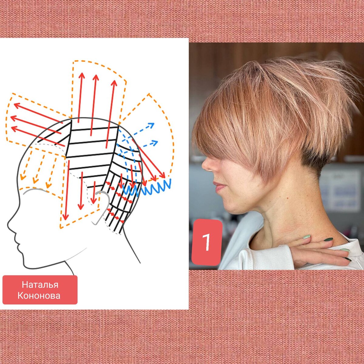 Схема моя, модель стрижки из интернета.