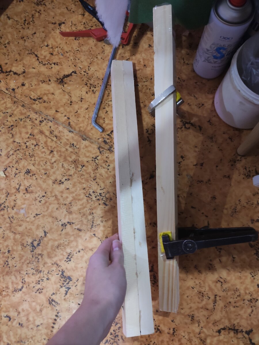 Склеиваю бруски