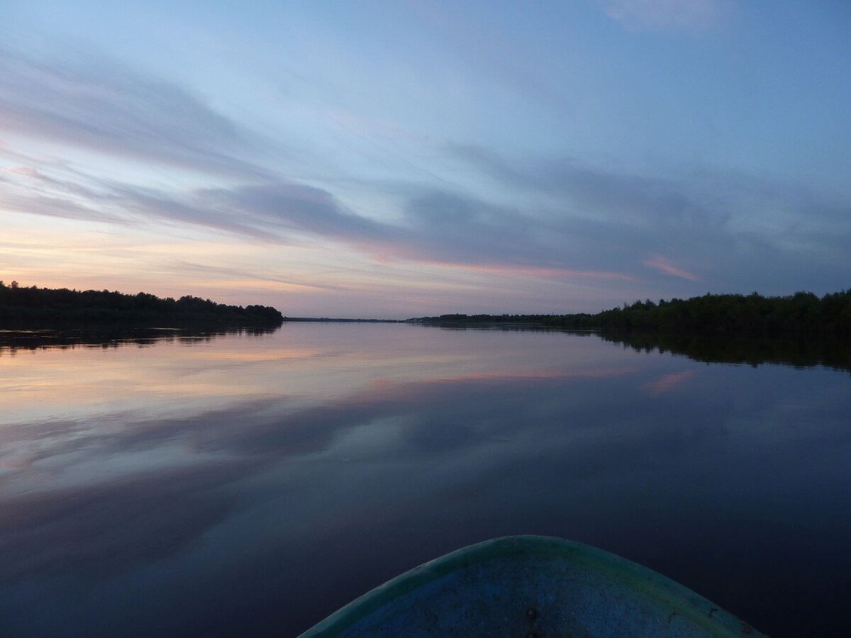 На лодке по реке (р. Тобол). Фото из личного архива.