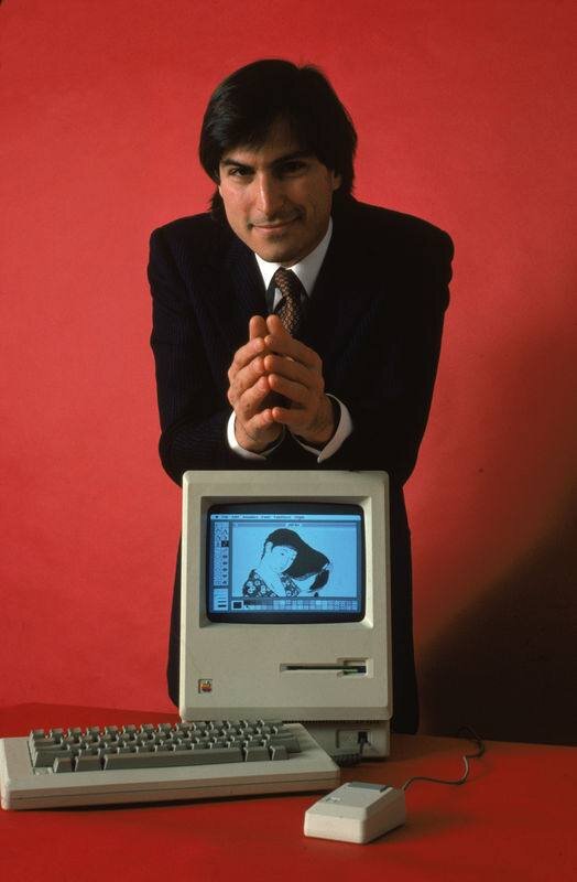 Стив Джобс и Macintosh, 1984 год.