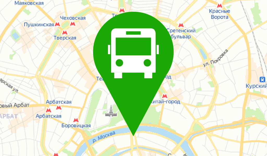 Карта местоположения автобусов