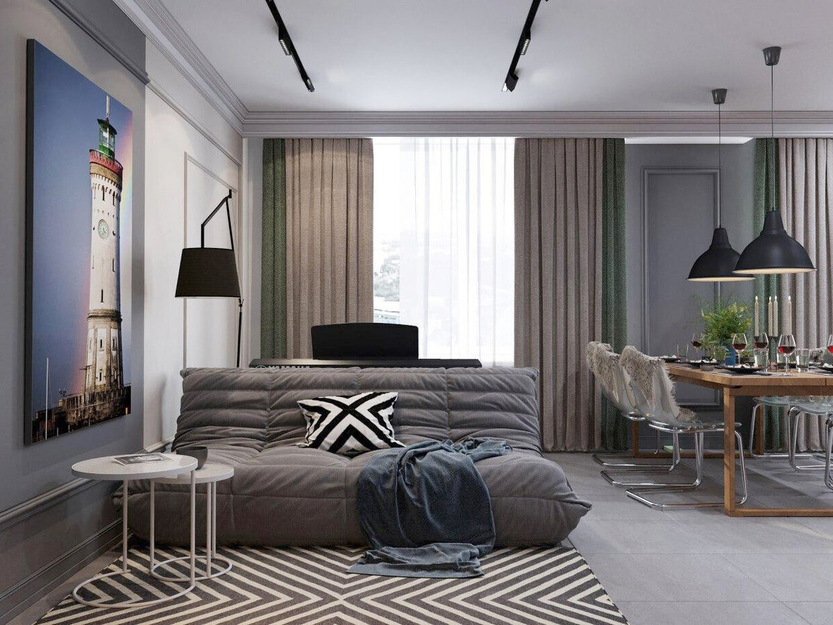 дизайн гостиной для нашего заказчика, кв. 110 кв.м.