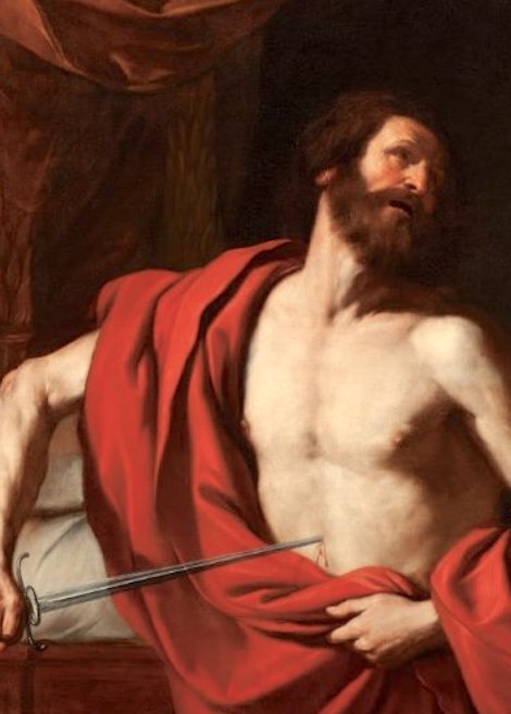 Гверчино, смерть Катона