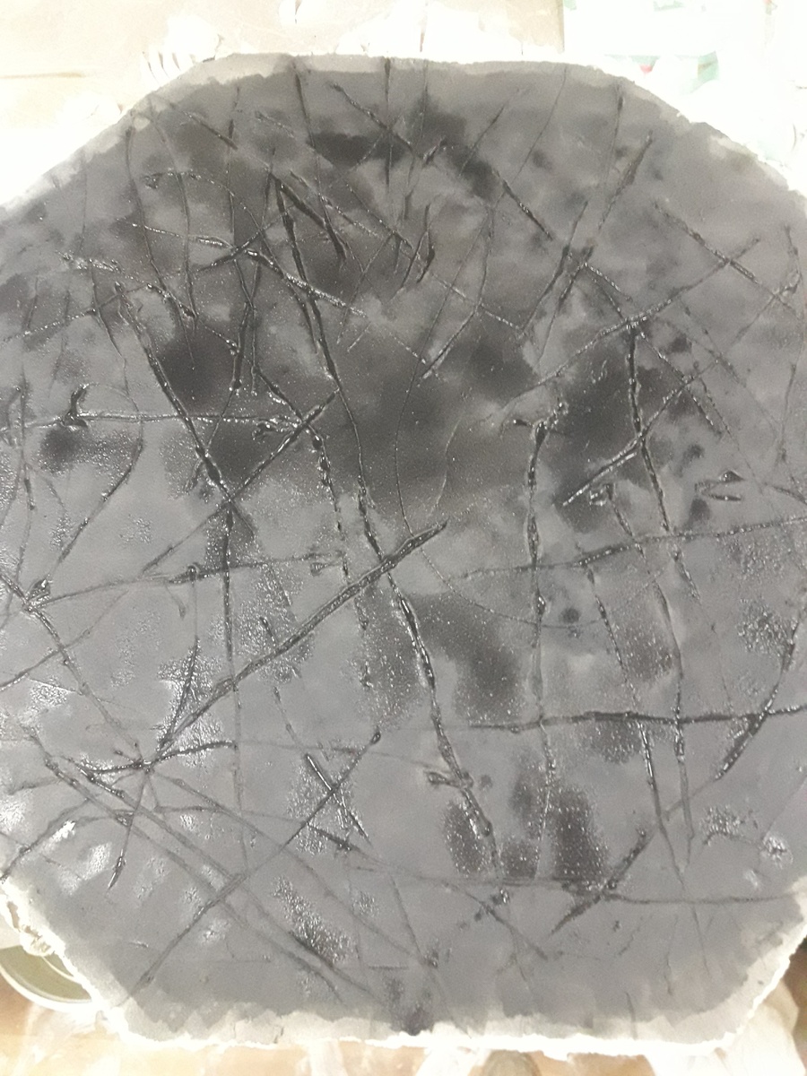 на стадии сушки..