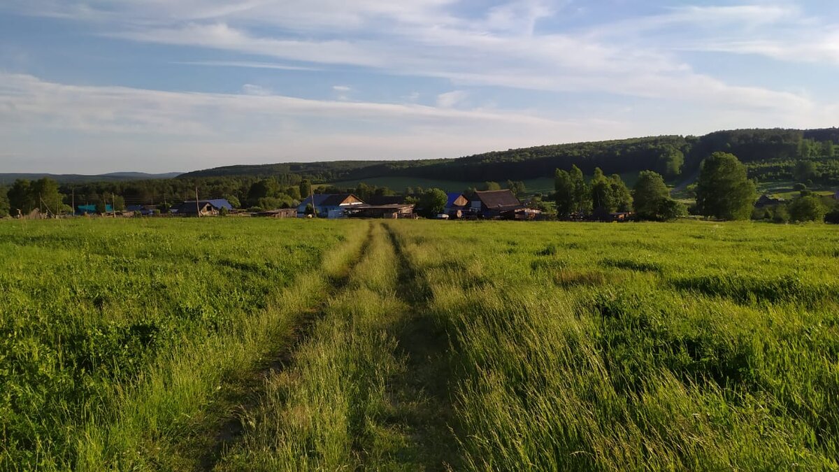 На горе.