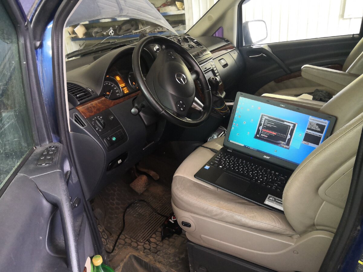 Перепрограмирование блока эбу Mercedes Benz Viano 2.2 
