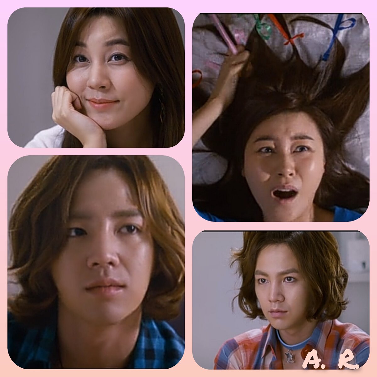 Ким Ха Ныль и Чан Гын Сок в образе. Скрин автора