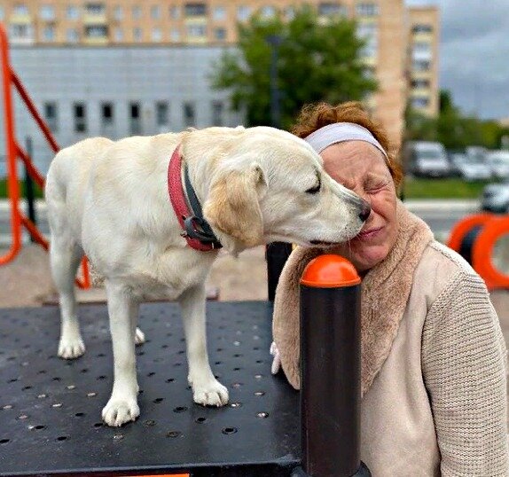Прогулка с любимой хозяйкой :)