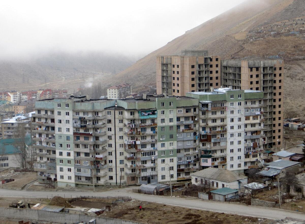 Микрорайон Герхожан, город Тырныауз, КБР