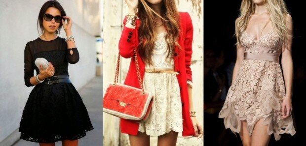 Кружевные платья