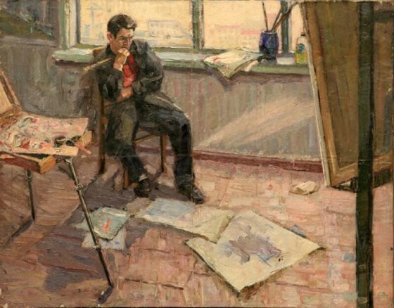 Рассказ // На илл.: Коробов Григорий. Художник за работой