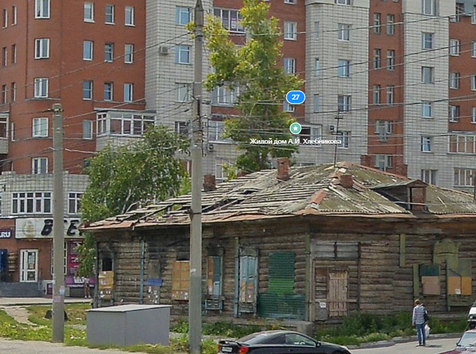 Дом Хлебникова. Яндекс-Карты, 2020 год