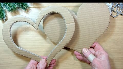 3 Идеи поделки из картона и фоамирана сердечки ❤️ 3 DIY cardboard and foam idea Wall Decoration