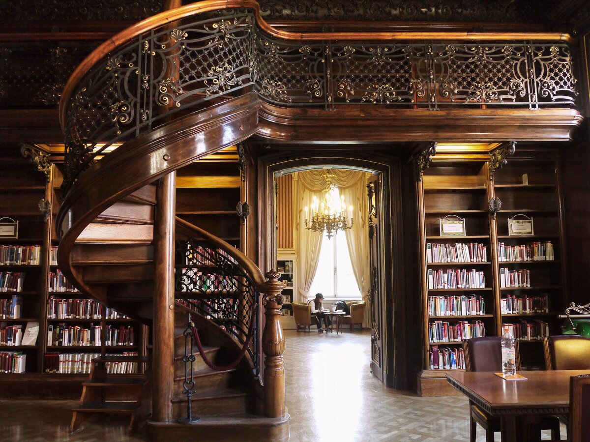 библиотека во дворце