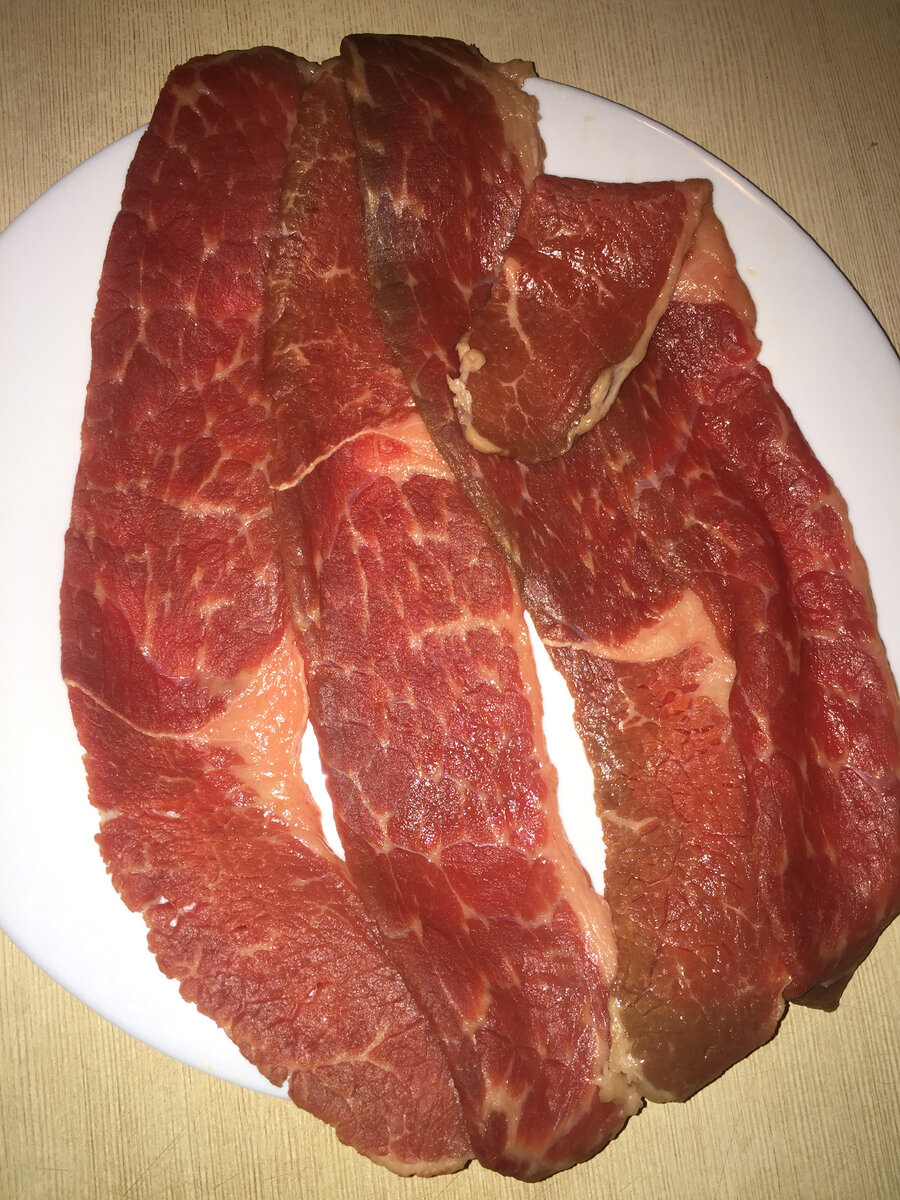 4 длинных тонких стейка